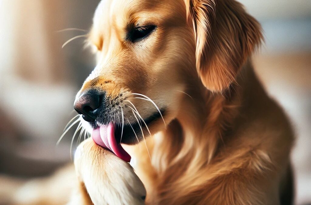 ¿Por qué mi perro se lame o muerde las patas?